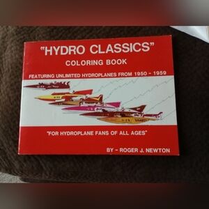 Vintage Hydroplane Hydro Classics Collectors Coloring Book